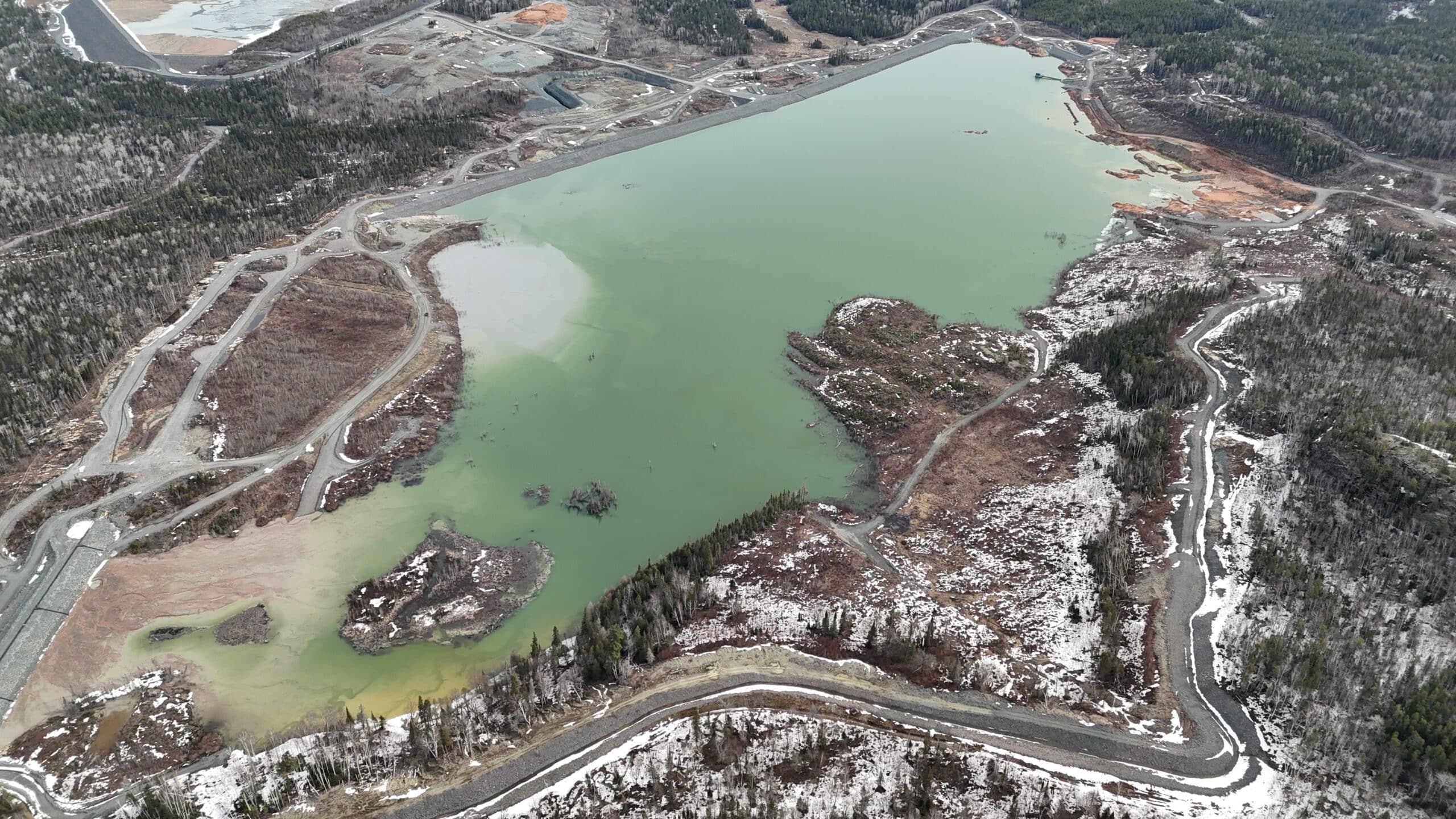 TIA-1 North Dam, facing North